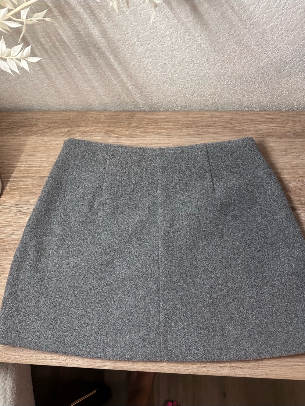Classic Gray Wool Blend Mini Skirt | Size 8 | Preppy • Office •